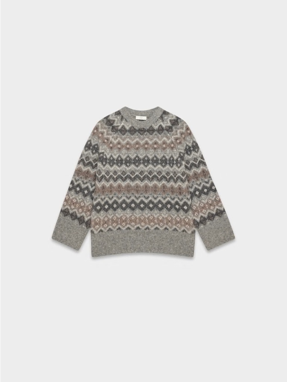 Aritzia Wilfred Harlow Sweater – Heather Dark Grey / Heather Pebble Grey, Size M